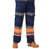 Aykrm Herren Hi Vishose hohe Sichtbarkeit Ladung Arbeitskleidung weiche Hochleistungs-Multi-Pocket-Pflegehosen Reflektierende Klebeband Hosen （AT1-013）