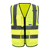 AYKRM LOGO personalizzato personalizzato Stampato ad alta visibilità ad alta visibilità 2 gilet di sicurezza per costruzioni a due toni （AW6B-003）