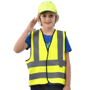 Aykrm High Visibility Kids Safety Vest,Toddler Safety Vest,Reflective Vest Kids,Toddler Construction Vest，children Hi Vis Vest （AW6B-002-Kids）