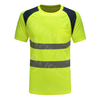 AYKRM High Viz Tee Shirt 2 Band Brace Work Round Neck T-Shirt Breathable
