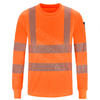 Aykrm Safety High Visibily Long Construction Work Works Camisetas de trabajo Clase 3 | Hola camiseta (apt3-001)
