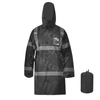 AyKRM Reflektierende Regenjacken für Männer wasserdicht, Hi Vis Safety Coat mit reflektierenden Streifen ， hohe Sichtbarkeitsklasse 3 Regenjacken (AR-001）