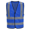 Chaleco de seguridad de Aykrm- reflectantes, personalizados, a saber, chalecos de logotipo de logotipo de alta visibilidad para protección laboral y seguridad con tiras de advertencia （AW6B-002）