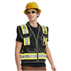 Aykrm Tailado de dos tonos Ingenieros High Vis Trabajo reflectante Seguridad Vest Class 2 con bolsillos de carga (AW8M-006)