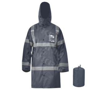 Aykrm Reflective Rain Jackets for Men Waterproof,Hi Vis Safety Coat With Reflective Strips，High Visibility Class 3 Rain Jackets (AR-001）