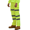 Aykrm Herren Hi Vishose hohe Sichtbarkeit Ladung Arbeitskleidung weiche Hochleistungs-Multi-Pocket-Pflegehosen Reflektierende Klebeband Hosen （AT1-013）