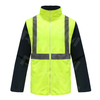 Aykrm High Visibility Safety Jackets for Men 5 in 1 Hi Vis Reflective Winter Jacket Waterproof Coat (AC1-012)
