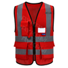 AYKRM LOGO personalizzato personalizzato Stampato ad alta visibilità ad alta visibilità 2 gilet di sicurezza per costruzioni a due toni （AW6B-003）