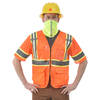 Aykrm Luminous Safety Reflectiv VEST ANSI Clasa 3, vizibilitate ridicată cu buzunare și fermoar （AW3-018）