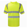 aykrm hi vis tシャツ反射安全vネッククイックドライフィットワークウェアベスト蛍光イエローワークトップ建設エンジニア
