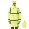 AyKRM Reflektierende Regenjacken für Männer wasserdicht, Hi Vis Safety Coat mit reflektierenden Streifen ， hohe Sichtbarkeitsklasse 3 Regenjacken (AR-001）