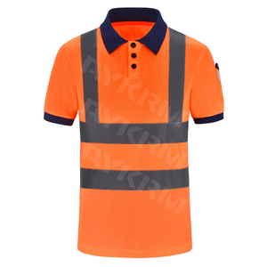  AYKRM Hi-Vis Viz Visibility Safety Work Polo Shirt Hi Vis Polo Shirt (APT8-001)