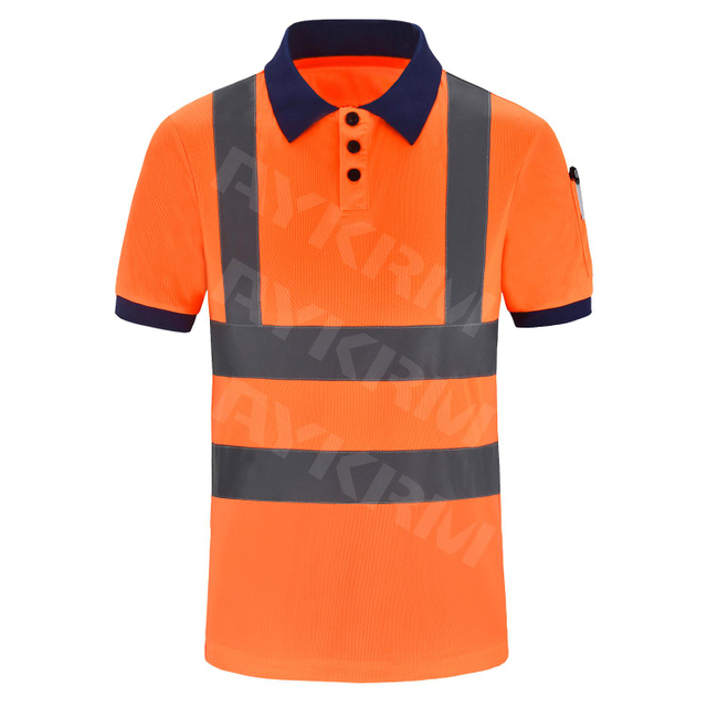 AYKRM HI-VIS VIZ SIGHTITY SIKKERHET POLO SHIRT HI VIS POLO SHIRT (APT8-001)