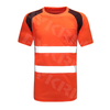 AYKRM High Viz Tee Shirt 2 Band Brace Work Round Neck T-Shirt Breathable