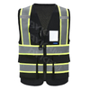 AyKRM Custom Logo Personalisierte gedruckte gedruckte Sichtbarkeit reflektierend 2 Zwei-Ton-Arbeitskonstruktion Sicherheitsweste （AW8M-039）