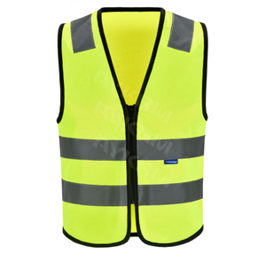 AYKRM High Visibility Safety Vest Fluorescent Pink Reflective Workwear Hi Viz With Pockets And Zipper Customized Logo Traffic (AW6B-005)