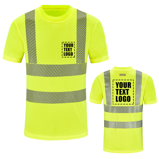 YKRM Safety High Visibility Long Sleeve Construction Work Shirts Class 3 Workwear | Hi Vis Shirt