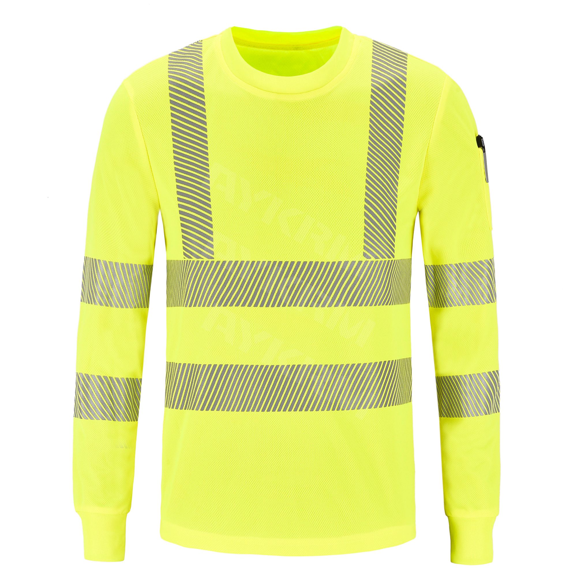 5 Pack Hi Vis T Shirt ANSI Class 3 Reflective Safety Long Sleeve | UK