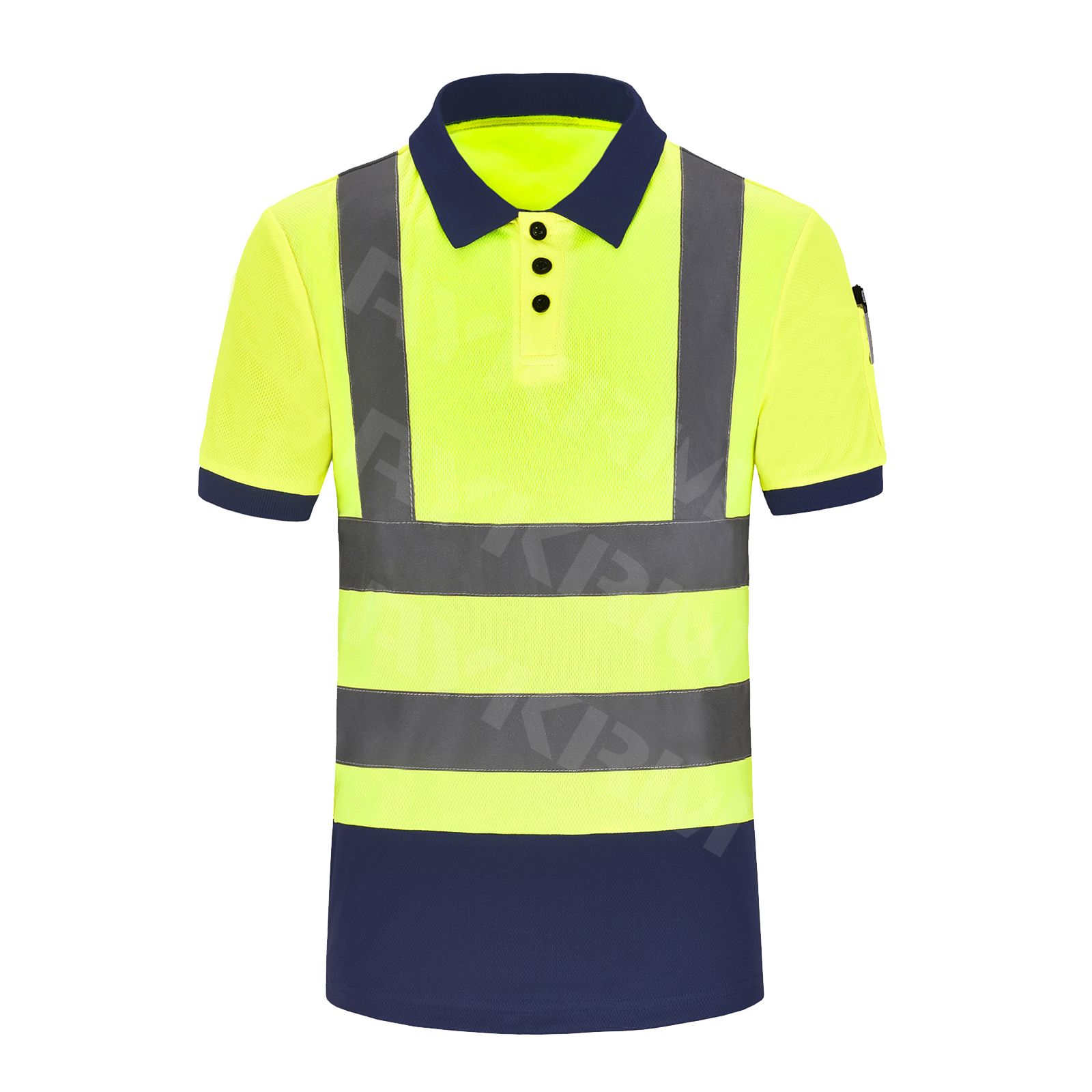  AYKRM Hi-Vis Viz Visibility Safety Work Polo Shirt Hi Vis Polo Shirt (APT8-001)